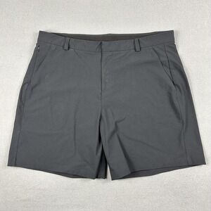 NOBULL Shorts Mens 38‎ Black Performance Golf Stretch Zip Pocket Athletic Chino